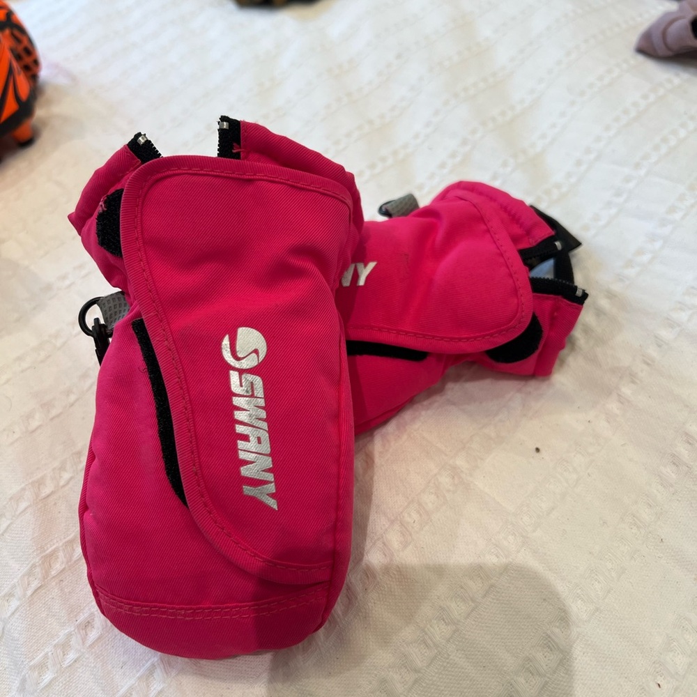 Swany Kids Pink Mittens